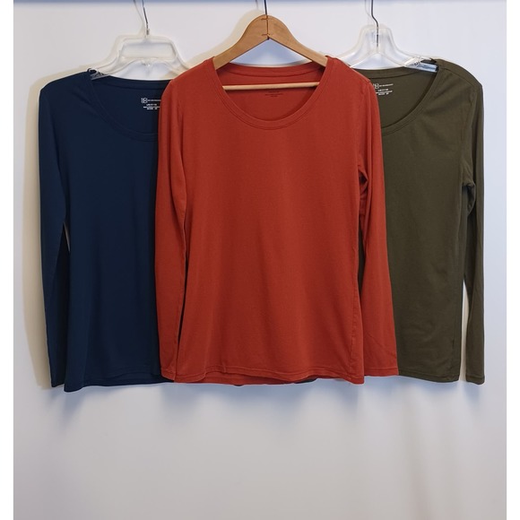 Shirt Top Long Sleeve 3 Color Set Women Large - Picture 4 of 5